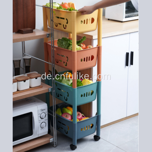 Küchenregal aus Kunststoff Aufbewahrungskorb Küchenständer